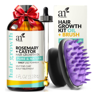 Castor Hair Oil + Massager
